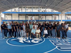INAUGURAN TECHADO DE USOS MÚLTIPLES EN LA PREPARATORIA BENITO JUÁREZ DE ACAPONETA.