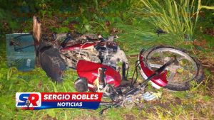 HOMBRE FALLECE Y UNA MUJER RESULTA GRAVE TRAS CHOCAR CONTRA UNA VACA EN ROSAMORADA.
