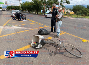 ABUELITO RESULTA LESIONADO TRAS SER ATROPELLADO POR UNA MOTOCICLETA EN LAS CANTERAS.